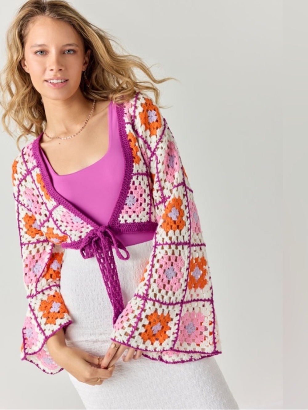 Crochet wrap cardigan / shrug